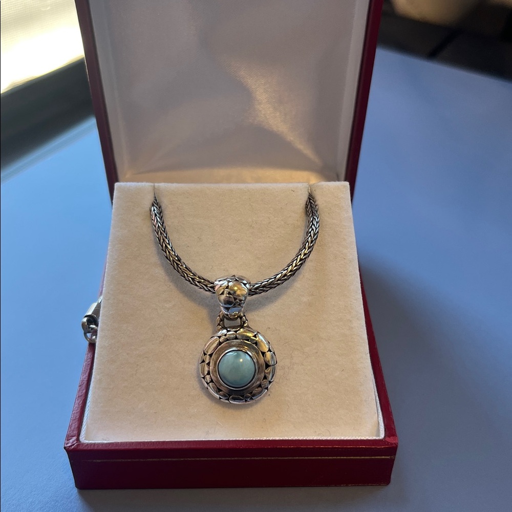 Silver Turquoise Pendant Necklace
